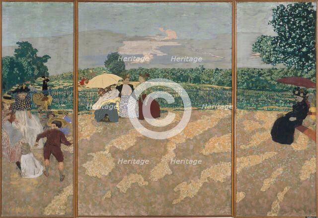 Public Gardens, 1894. Artist: Vuillard, Édouard (1868-1940)