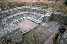 Public latrines and wash basin in Dougga, 2nd century BC