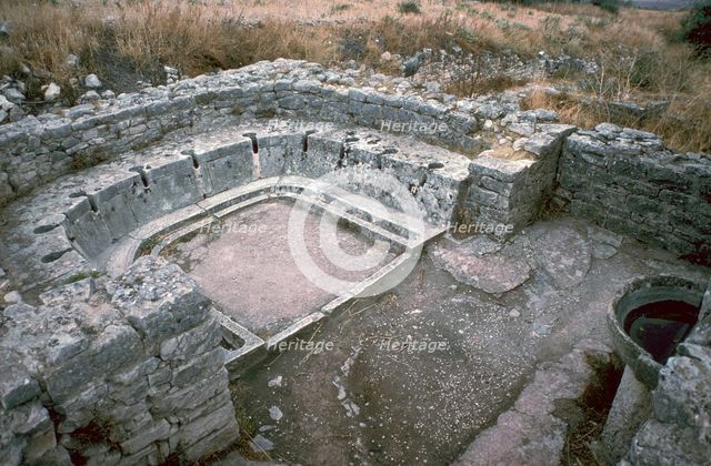 Public latrines and wash basin in Dougga, 2nd century BC. Artist: Unknown