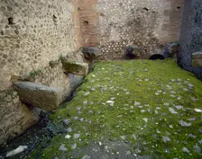 Public latrines, Pompeii, Italy, 2002. Creator: LTL