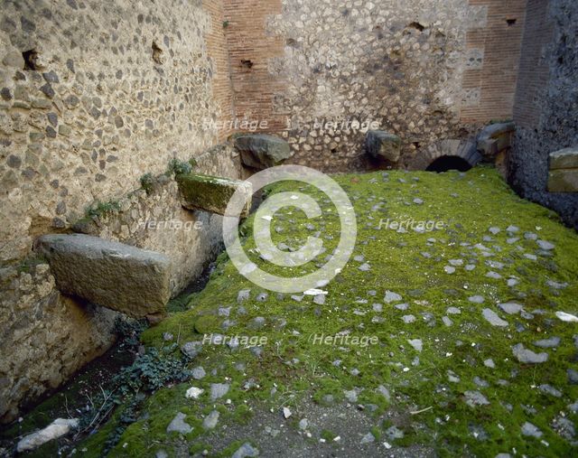 Public latrines, Pompeii, Italy, 2002. Creator: LTL.