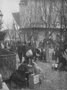 Public Letter-writers in a Constantinople Street 1913
