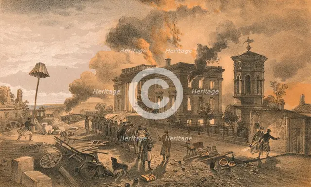 'Public Library and Temple of the Winds', 1856. Artist: William Simpson.