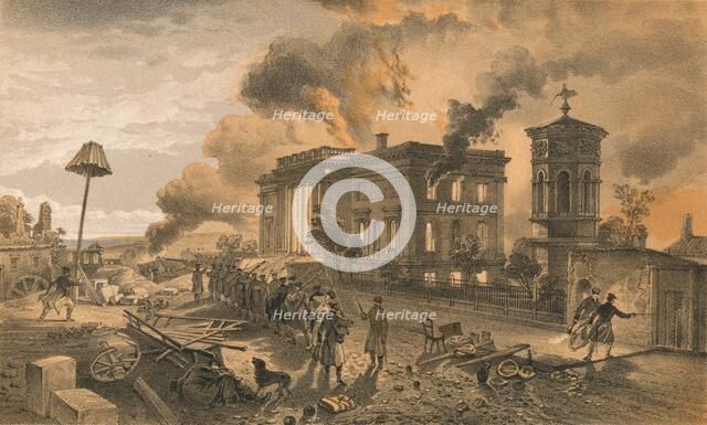 'Public Library and Temple of the Winds', 1856. Artist: William Simpson.