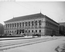 Public Library, Boston, Mass., between 1900 and 1906. Creator: Unknown