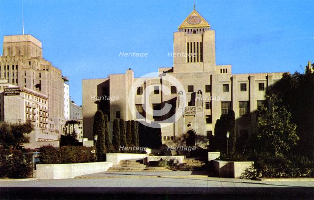 Public Library, Los Angeles, California, USA, 1953. Artist: Unknown