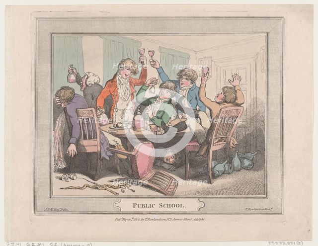 Public School, May 10, 1802., May 10, 1802. Creator: Thomas Rowlandson.