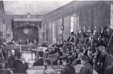 Public Trial in the Hearing Room of Jerez de la Frontera against the authors of various crimes or…
