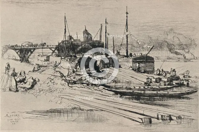 'Public Waste Dump, Quai de la Gare', 1915. Artist: Auguste Lepere.