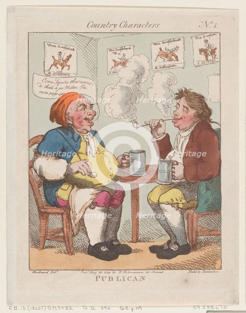 Publican, August 30, 1799., August 30, 1799. Creator: Thomas Rowlandson.