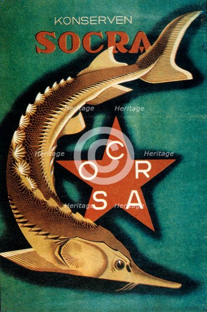 Publicity for a Russian commerce exhibition, 1930.  Artist: Sergey Igumnov