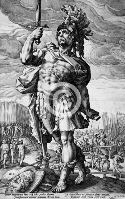 Publis Horatius, 1586. Creator: Hendrik Goltzius.