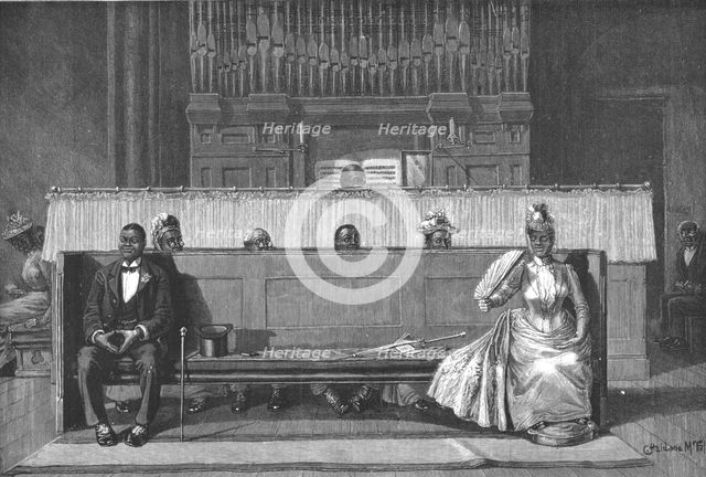 ''Publishing the Banns in the West Indies "For the First Time of Asking", 1891. Creator: C Haldane McFall.