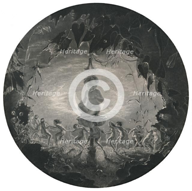 'Puck and the Fairies. (Midsummer Nights Dream)', c1870. Artist: WM Lizare.