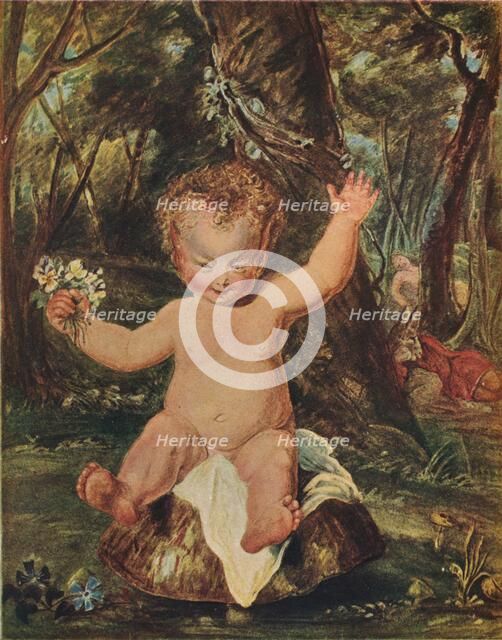 Puck, from a water-colour drawing by Stoddart, after Reynolds, (1789), 1903. Artist: Thomas Stothard