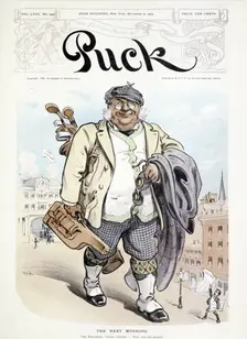 Puck magazine cover, November 1903. Creator: Unknown