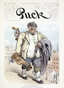 Puck magazine cover, November 1903. Creator: Unknown