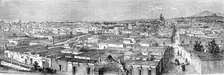 Puebla de Los Angeles--From the East; Across the Mexican Table-land. From Perote to Puebla 1875. Creator: Unknown