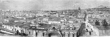 Puebla de Los Angeles--From the East; Across the Mexican Table-land. From Perote to Puebla 1875. Creator: Unknown