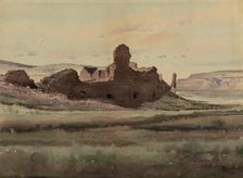 Pueblo Bonito Ruin, Chaco Canyon, New Mexico, 1888. Creator: De Lancey Gill