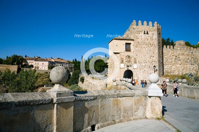 Puente de San Martin (St Martin's Bridge), Toledo, Spain, 2007.  Creator: Samuel Magal.