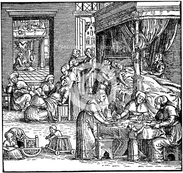 Puerperium in Frankfurt in the 16th century.
