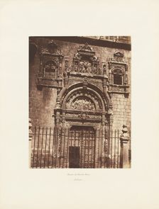 Puerta de Santa Cruz, Toledo, c. 1860. Creator: Charles Clifford