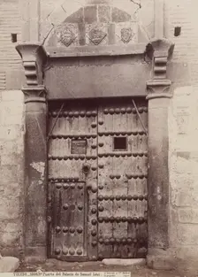 Puerta del Palacio de Samuel Levi, Toledo, c1885. Creator: Juan Laurent