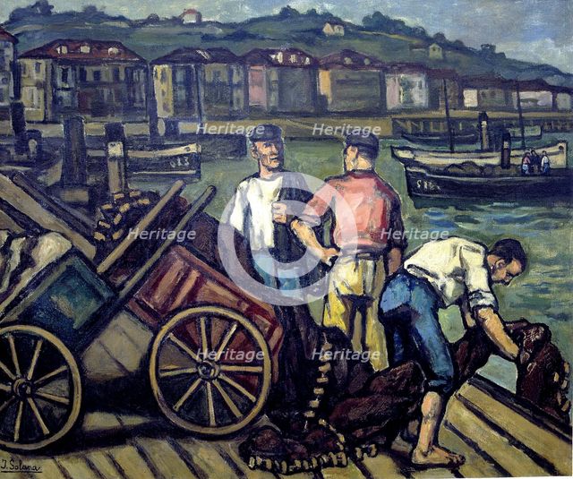 'Puerto Chico', (Santander), 1945. Creator: José Gutiérrez Solana.