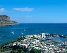 Puerto de Mogan, Gran Canaria, Canary Islands. Creator: Peter Thompson