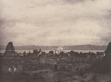Pugahm Myo: Distant View of Gauda-palen Pagoda, August 20-24, 1855. Creator: Captain Linnaeus Tripe