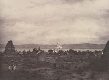 Pugahm Myo: Distant View of Gauda-palen Pagoda, August 20-24, 1855. Creator: Captain Linnaeus Tripe