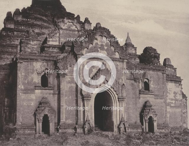 Pugahm Myo: East Facade of Damayangyee Pagoda, August 20-24, 1855. Creator: Captain Linnaeus Tripe.