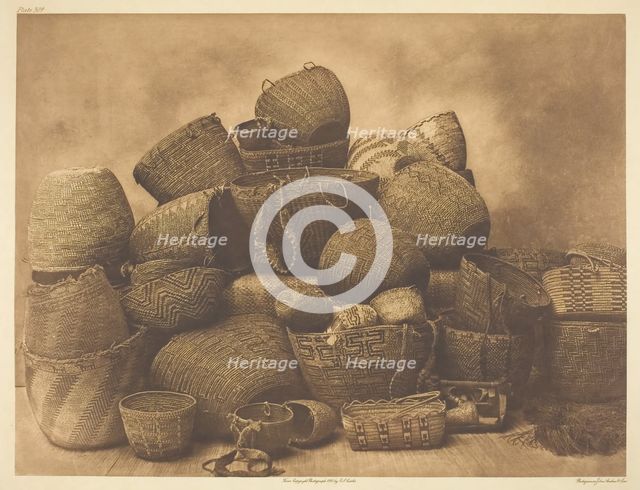 Puget Sound Baskets, 1912. Creator: Edward Sheriff Curtis.