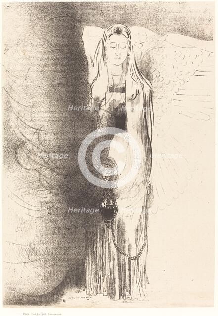 Puis l'ange prit l'encensoir (And the angel took the censer), 1899. Creator: Odilon Redon.