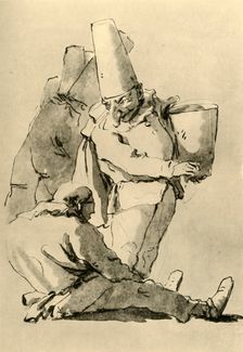Pulcinelli mid 18th century, (1928). Artist: Giovanni Battista Tiepolo