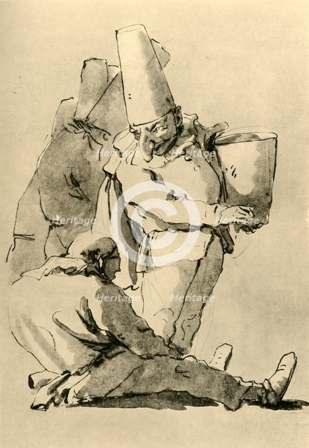 'Pulcinelli', mid 18th century, (1928). Artist: Giovanni Battista Tiepolo.