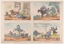 Pull'd Turkey, Collard Pig, A Calf's Pluck and Rusty Bacon, 1807., 1807. Creator: Thomas Rowlandson