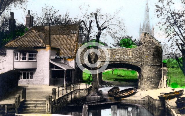 Pull's Ferry, Norwich, Norfolk, 1926.Artist: Cavenders Ltd