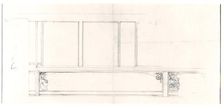 Pullman Car Interior Elevation Sketch, c. 1892/94. Creator: Solon Spencer Beman