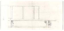 Pullman Car Interior Elevation Sketch, c. 1892/94. Creator: Solon Spencer Beman