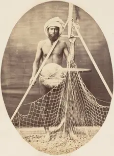 Pullah Fisherman, 1860s. Creator: Unknown
