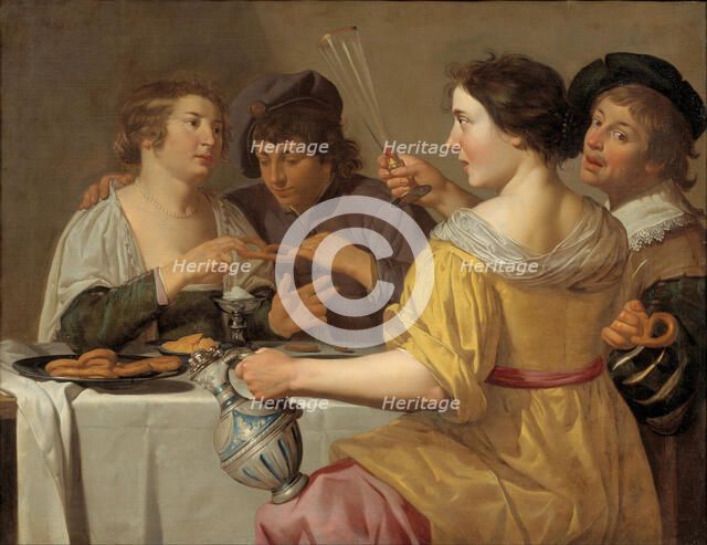 Pulling of the Pretzel, Between 1630 and 1640. Artist: Bijlert (Bylert), Jan, van (1598-1671)