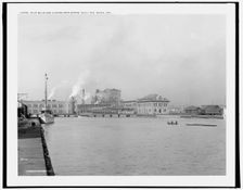 Pulp mills and Algoma Iron Works, Sault Ste. Marie, Ont., c1902. Creator: William H. Jackson