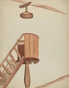 Pulpit, 1935/1942. Creator: E. Boyd
