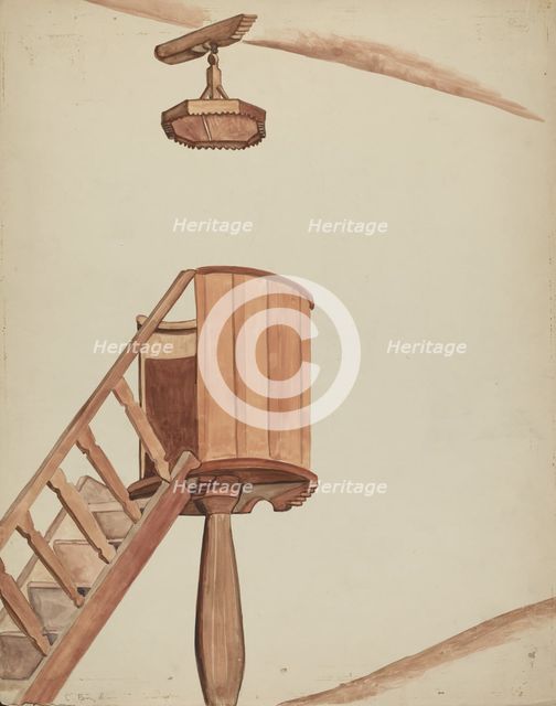 Pulpit, 1935/1942. Creator: E. Boyd.