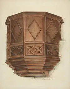 Pulpit, 1938. Creator: Ethel Dougan