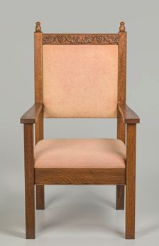 Pulpit chair from Saint Augustine Catholic Church of New Orleans, 20th century. Creator: Unknown