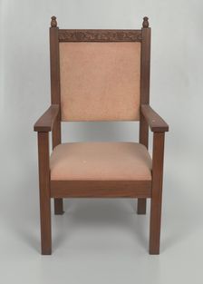 Pulpit chair from Saint Augustine Catholic Church of New Orleans, 20th century. Creator: Unknown