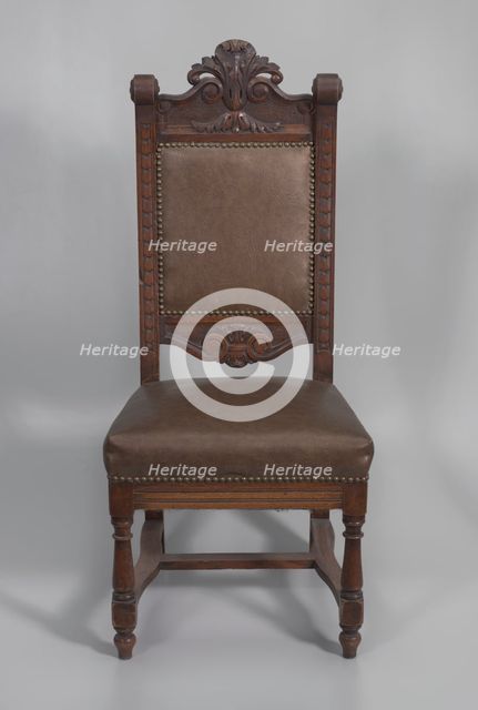 Pulpit chair from Saint Augustine Catholic Church of New Orleans, 20th century. Creator: Unknown.